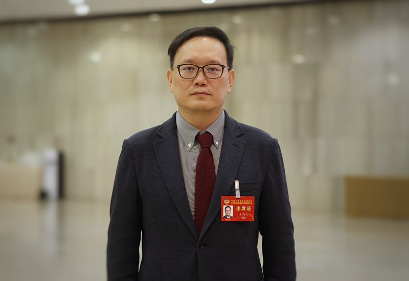 北京市政协委员、微博首席执行官王高飞。新京报记者 王贵彬 摄