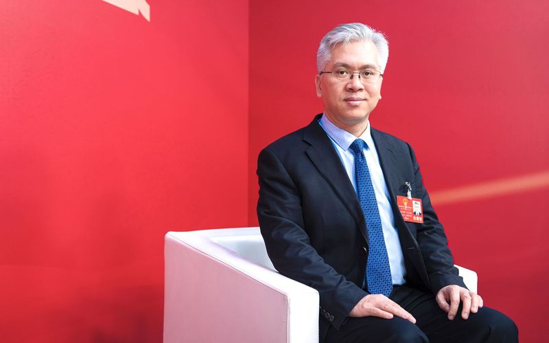 北京市人大代表、门头沟区委书记喻华锋。新京报记者 陶冉 摄