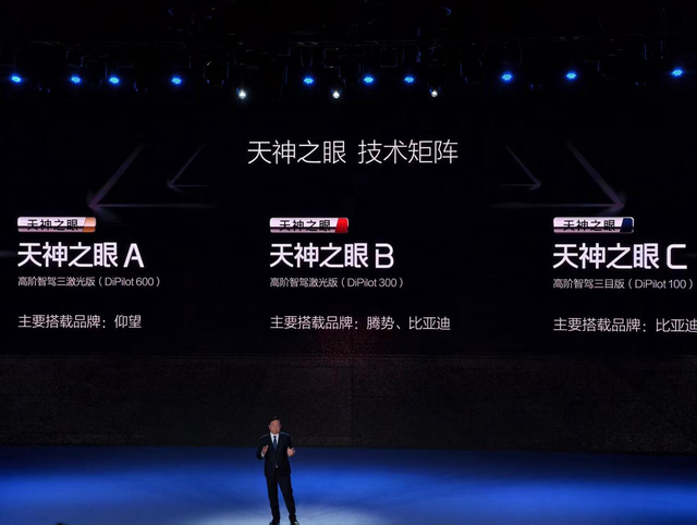 比亚迪“天神之眼”技术矩阵 观察者网摄