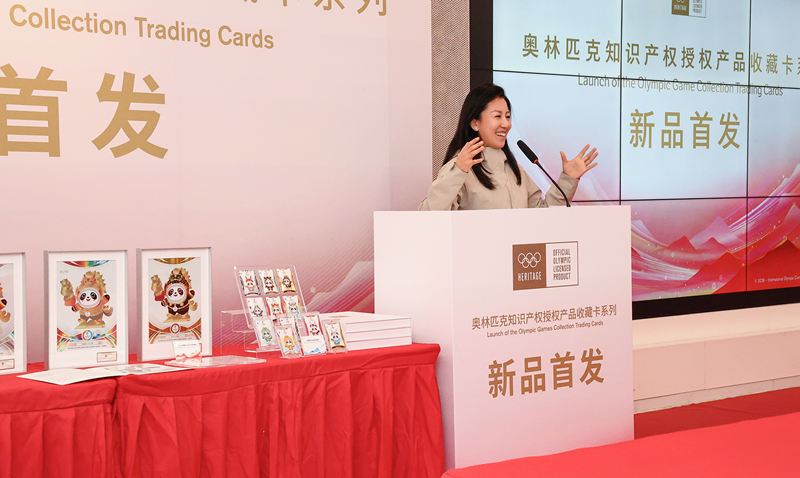 中国冬奥首金得主、奥运冠军杨扬进行现场分享。受访者供图