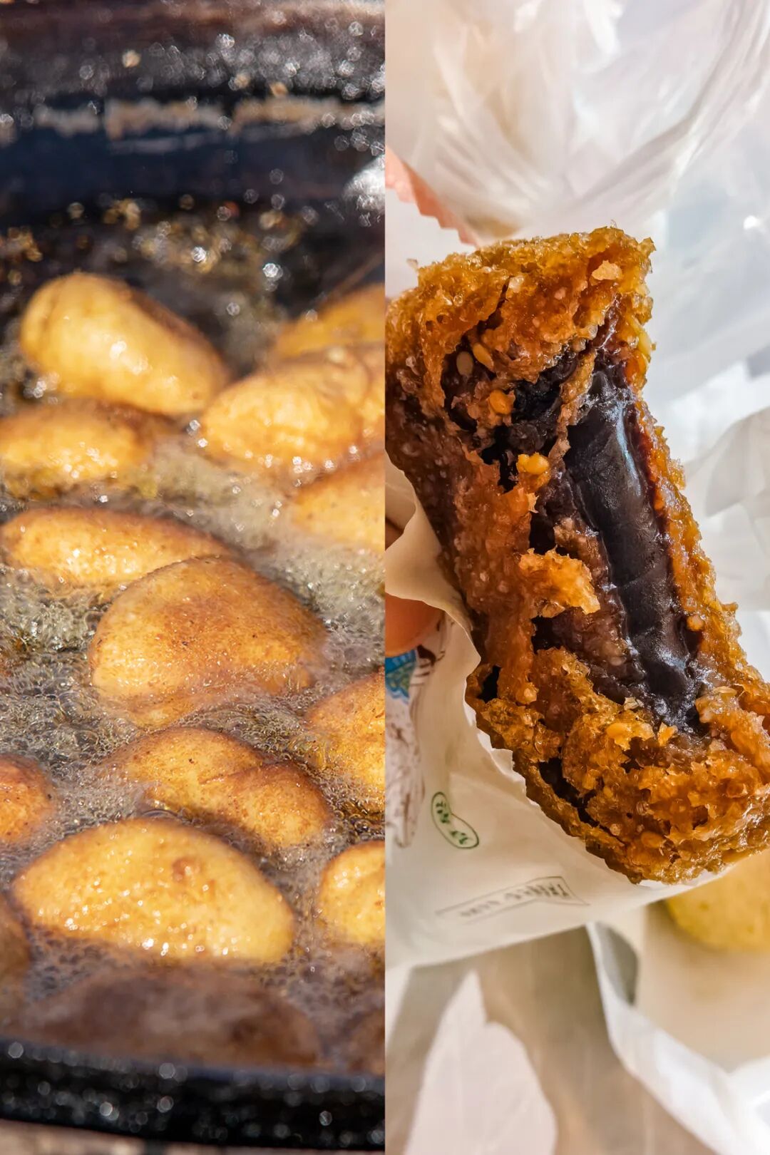 炸糕就要吃刚出锅的。图/视觉中国，柚稚de旅行日记