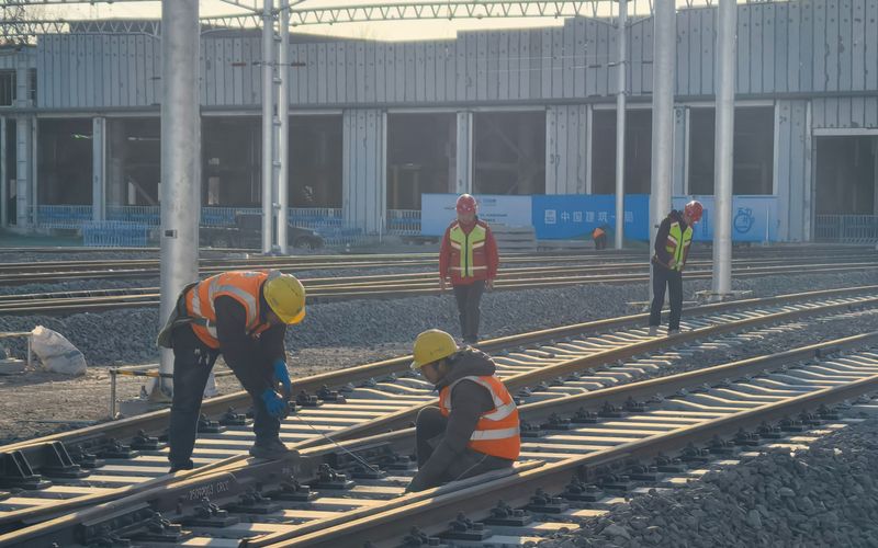 2月2日，北京地铁22号线施工现场。新京报记者 陶冉 摄