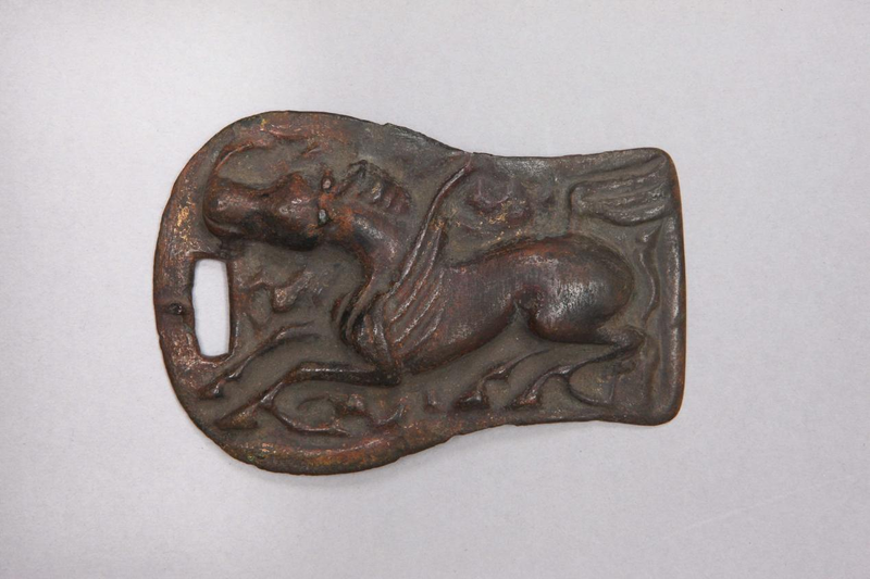 汉代马纹牌饰，北京故宫博物院收藏。图源：故宫博物院