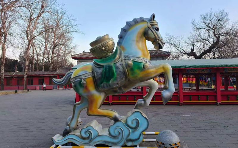 天坛公园推出专属IP吉祥物“瑞马”。新京报记者 薛珺 摄