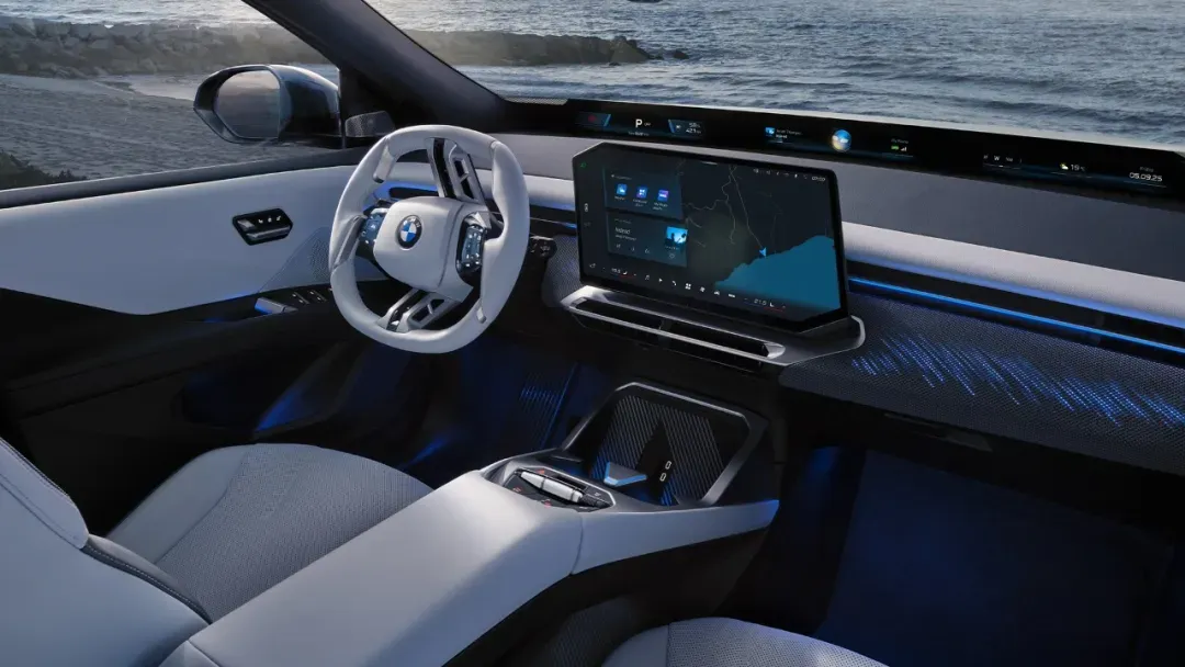 宝马iX3搭载了全景iDrive智能人机交互系统。图  / 微博@宝马中国