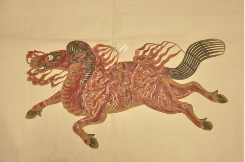 皮影马。《一骑绝尘：博物馆里的生肖马文化》插图