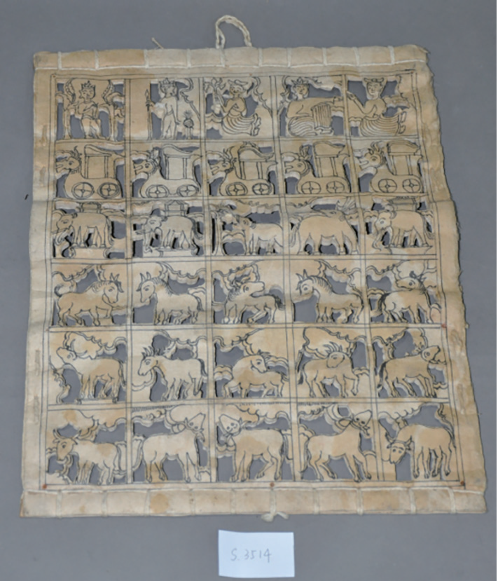 云南傣族剪纸。《一骑绝尘：博物馆里的生肖马文化》插图