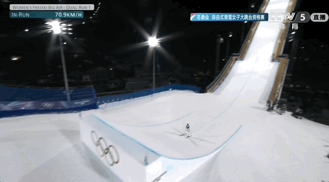 △谷爱凌第一跳86.00分