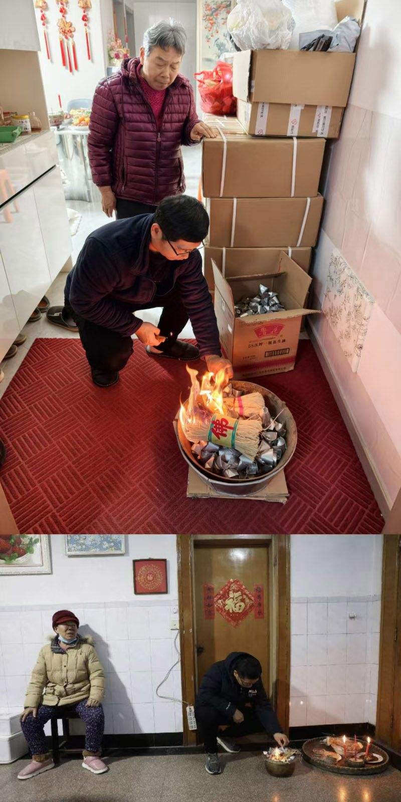 搬进新居虽有诸多不便，祭祖的仪式却依旧传承。