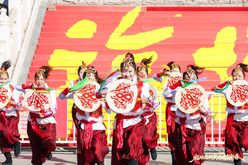 京西太平鼓表演。门头沟区委宣传部供图