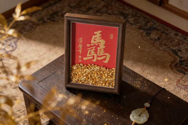 宏宝堂设计的马年文创产品。受访者供图