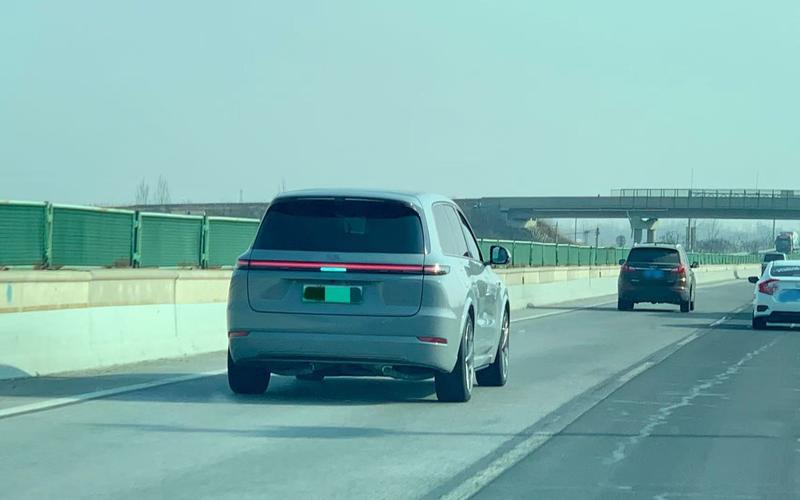 行驶途中，何先生看到开启辅助驾驶的车辆。受访者供图