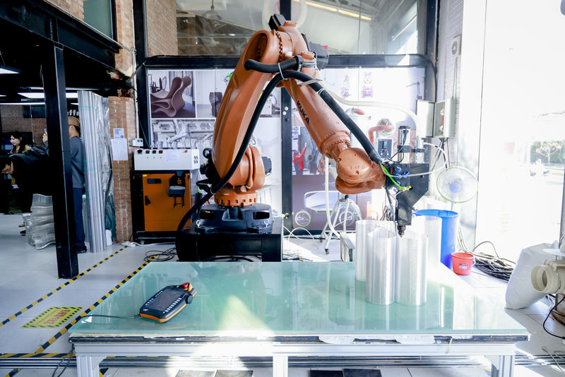 “青创村”梦工场3D打印全流程模块化体验中心。丰台区供图