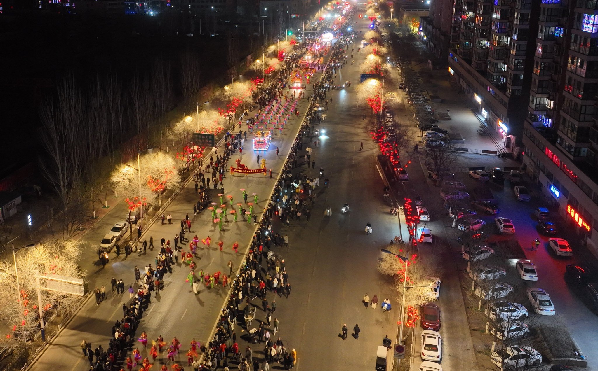 2026年春节期间，河北宣化民俗社火。米剑飞 摄