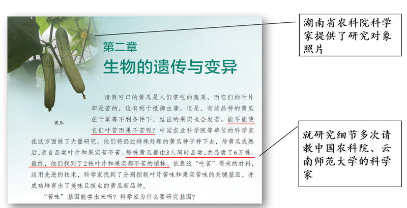教材编辑团队反复和科学家确认细节。受访者供图