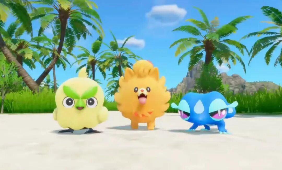 全新御三家的2D立绘及3D形象