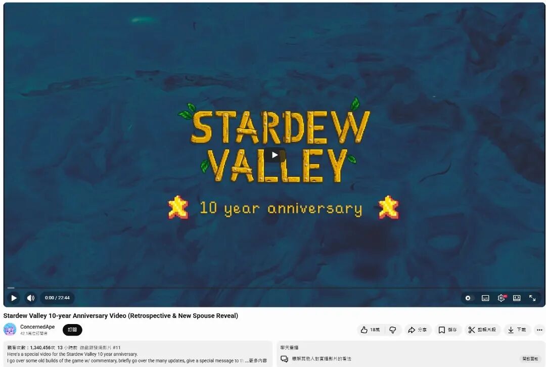 发布半天时间，视频播放量超过134万