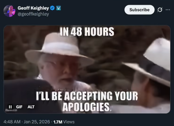 Geoff的本意是想打脸那些唱衰游戏的媒体，当然最后谁被打脸就是另一回事了