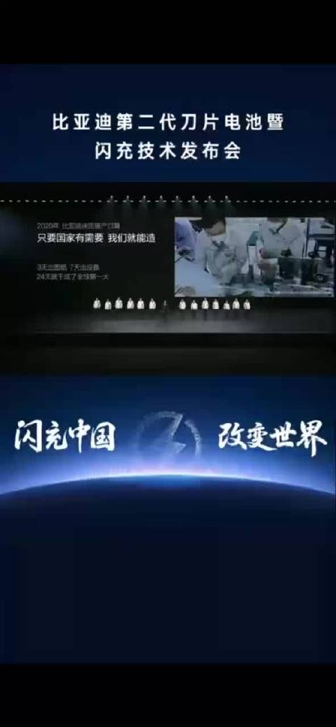 比亚迪发布第二代<em>刀片</em><em>电池</em>及闪充生态