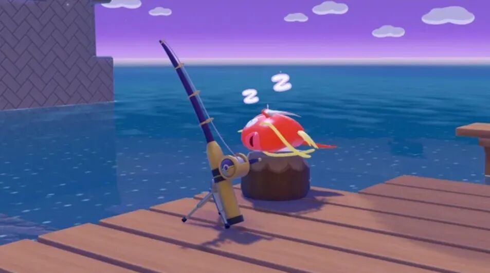 海边+钓竿+凳子=一条睡得香甜的鲤鱼王