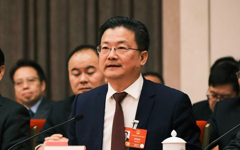 全国人大代表、湖南省永州市市长陈爱林。新京报记者 吴为 摄