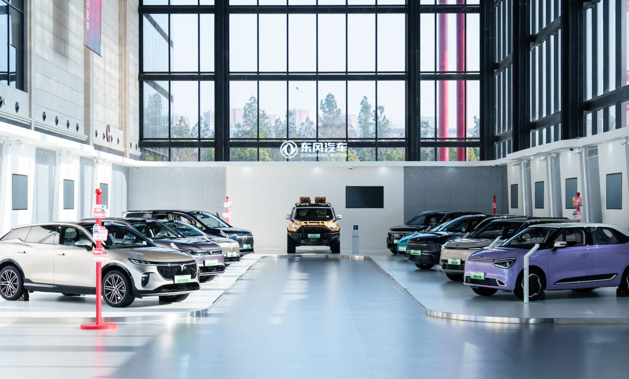 （图为东风汽车旗下新能源汽车矩阵。受访者/图）