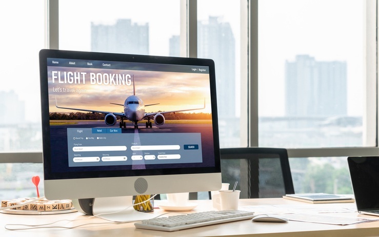 ▲资料图：在线航班预订网站。图/IC photo