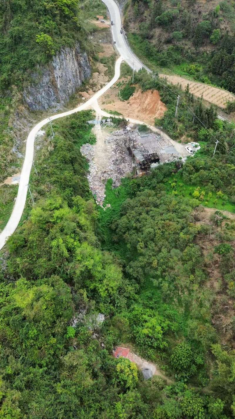 垃圾点的航拍图。受访者供图