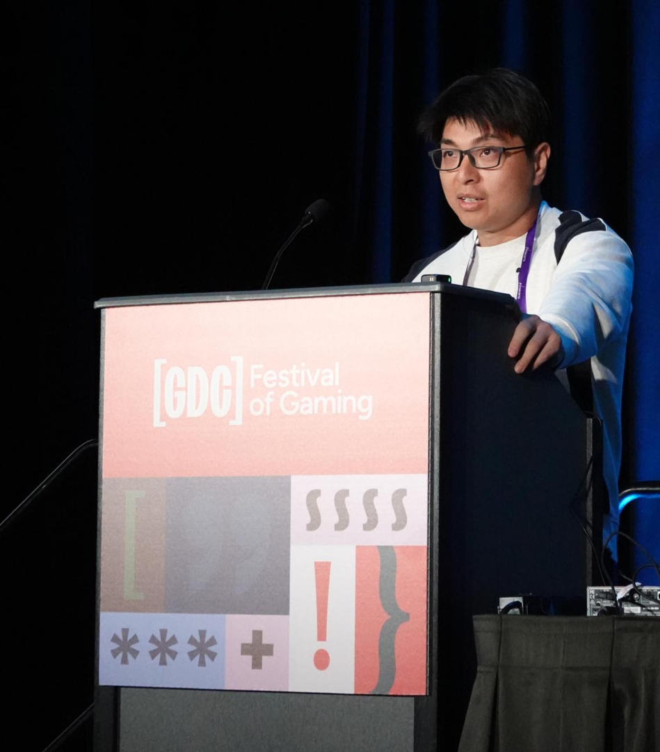 GDC演讲台上的水牛