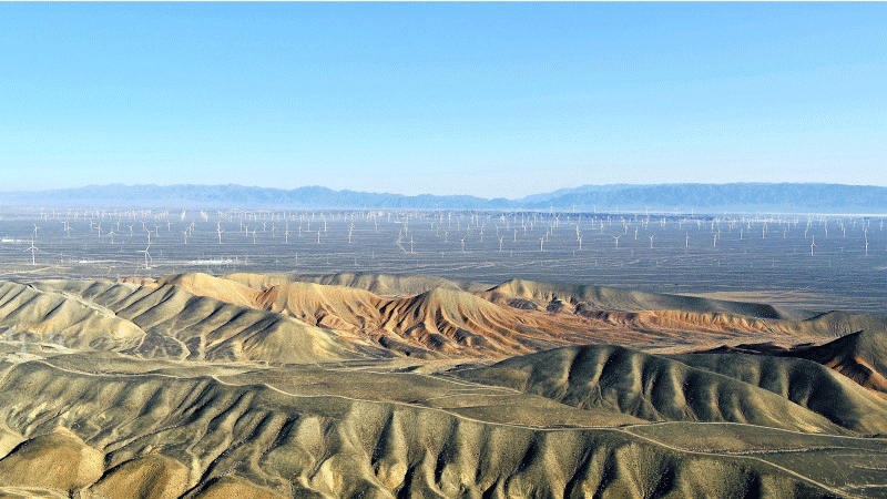 △达坂城百万千瓦级风车群