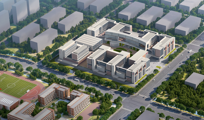 中国人民大学雄安未来智造产业研究院全景图。图/中国人民大学