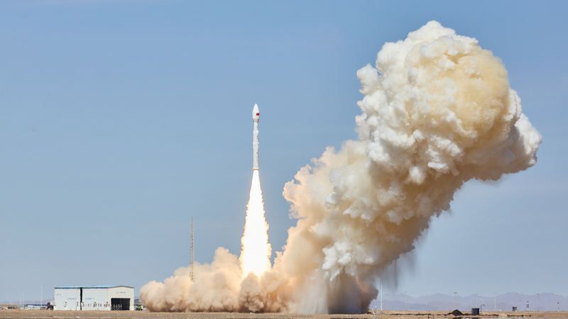 4月14日12时03分，力箭一号发射任务取得圆满成功。中科宇航供图
