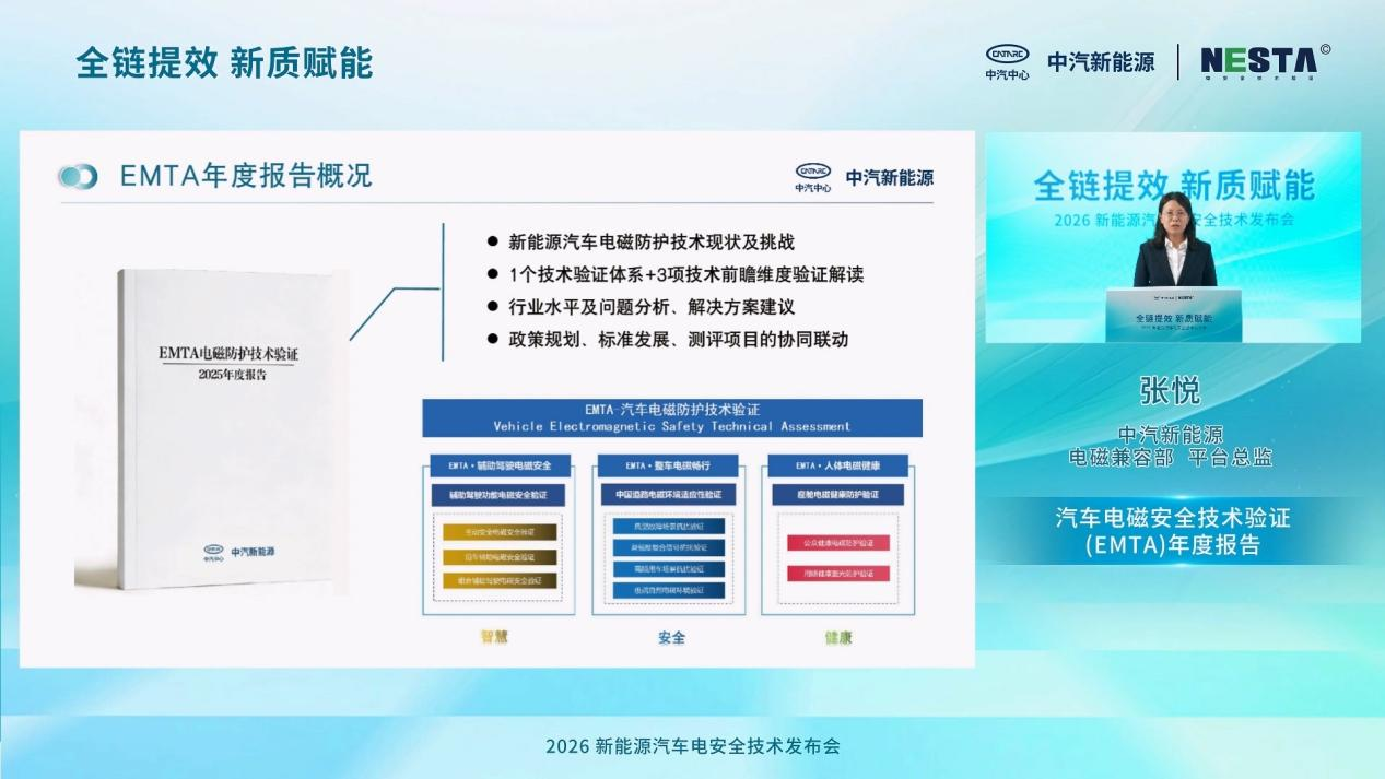 引领行业关注电磁风险  中汽新能源发布汽车电磁安全技术验证（E<em>MT</em>A）年度报告