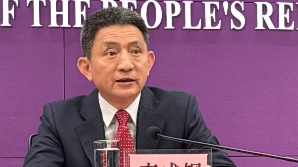 5月9日，商务部国际贸易谈判代表兼副部长李成钢介绍APEC贸易部长会议有关情况。澎湃新闻记者赵利新 图