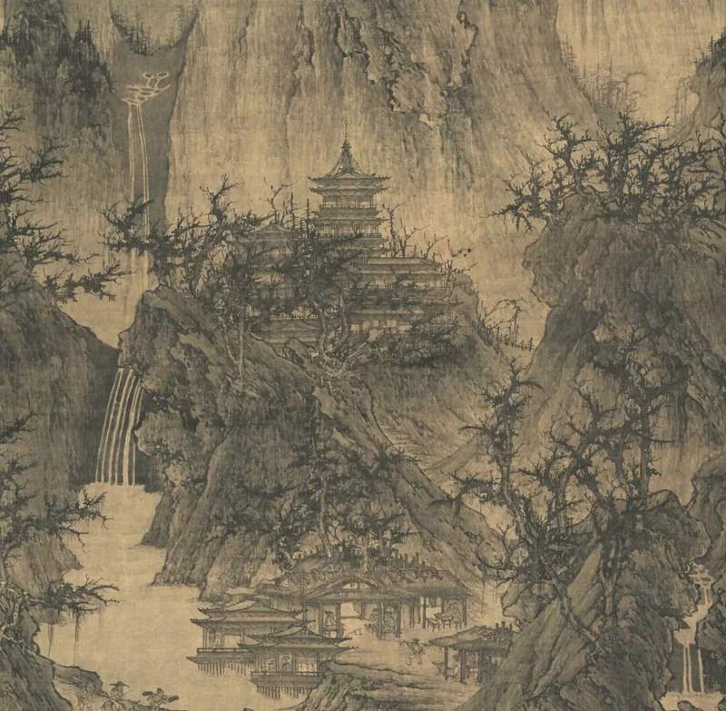 北宋 李成《晴峦萧寺图》（局部）