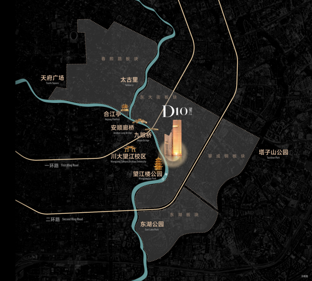 D10望江位置示意图