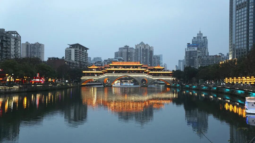 锦江实景图