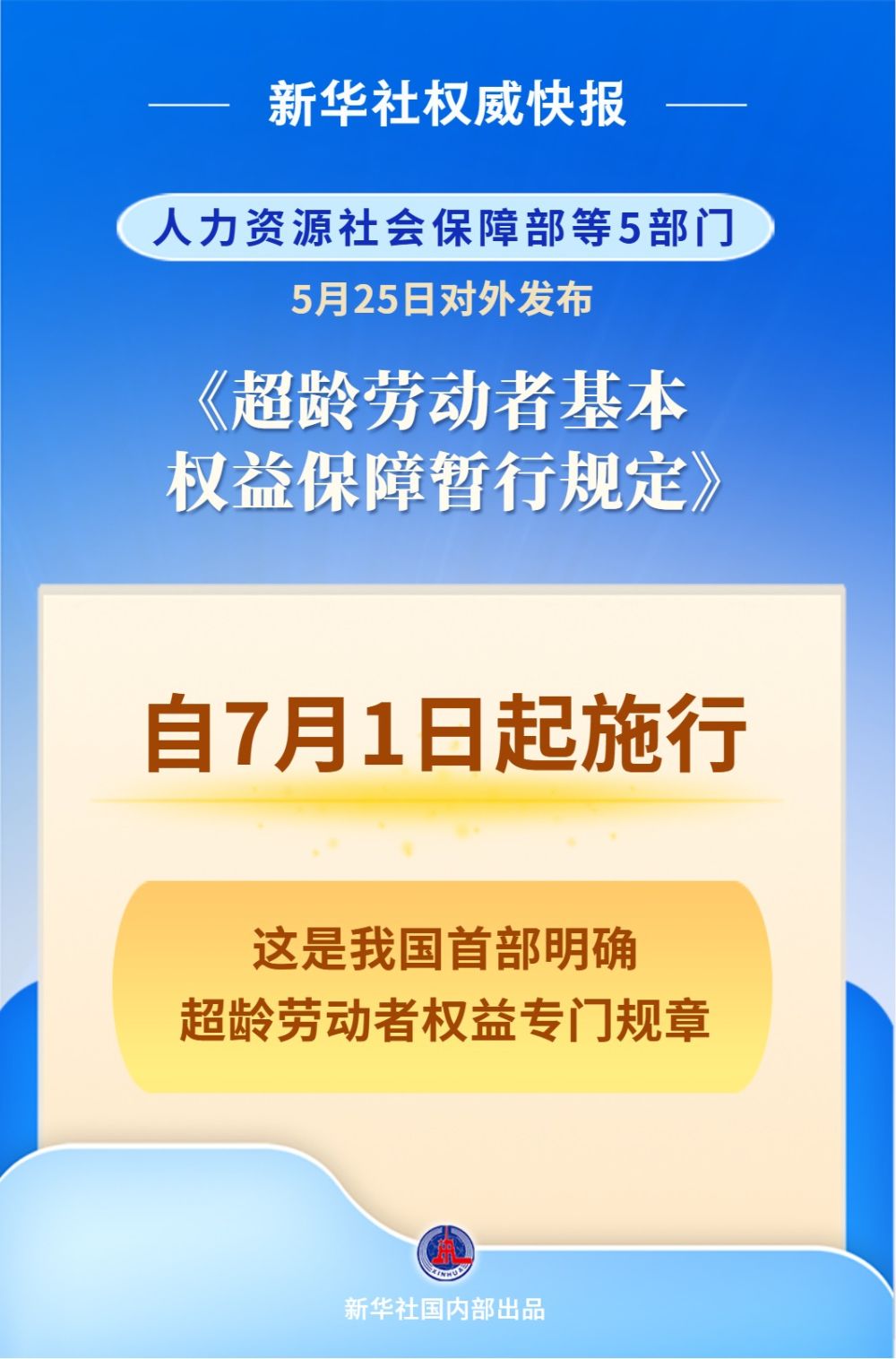 明确超龄劳动者权益，首部专门规章7月1日起施行