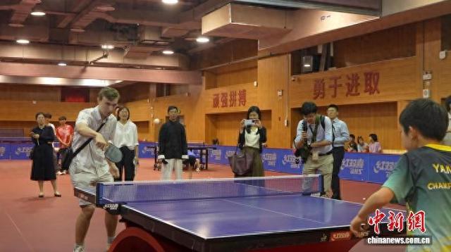 6月8日，“体育联通世界”美国哥伦比亚大学中国行主题交流活动在上海举行。娄瀚锟 摄