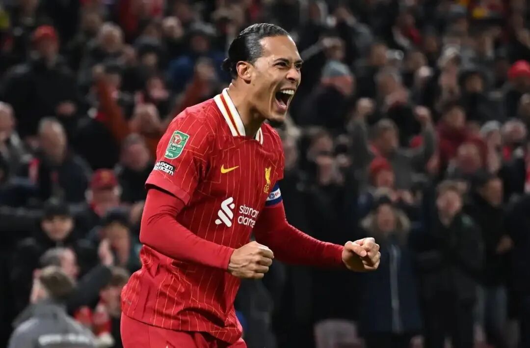 荷兰队华裔球员范戴克在比赛中