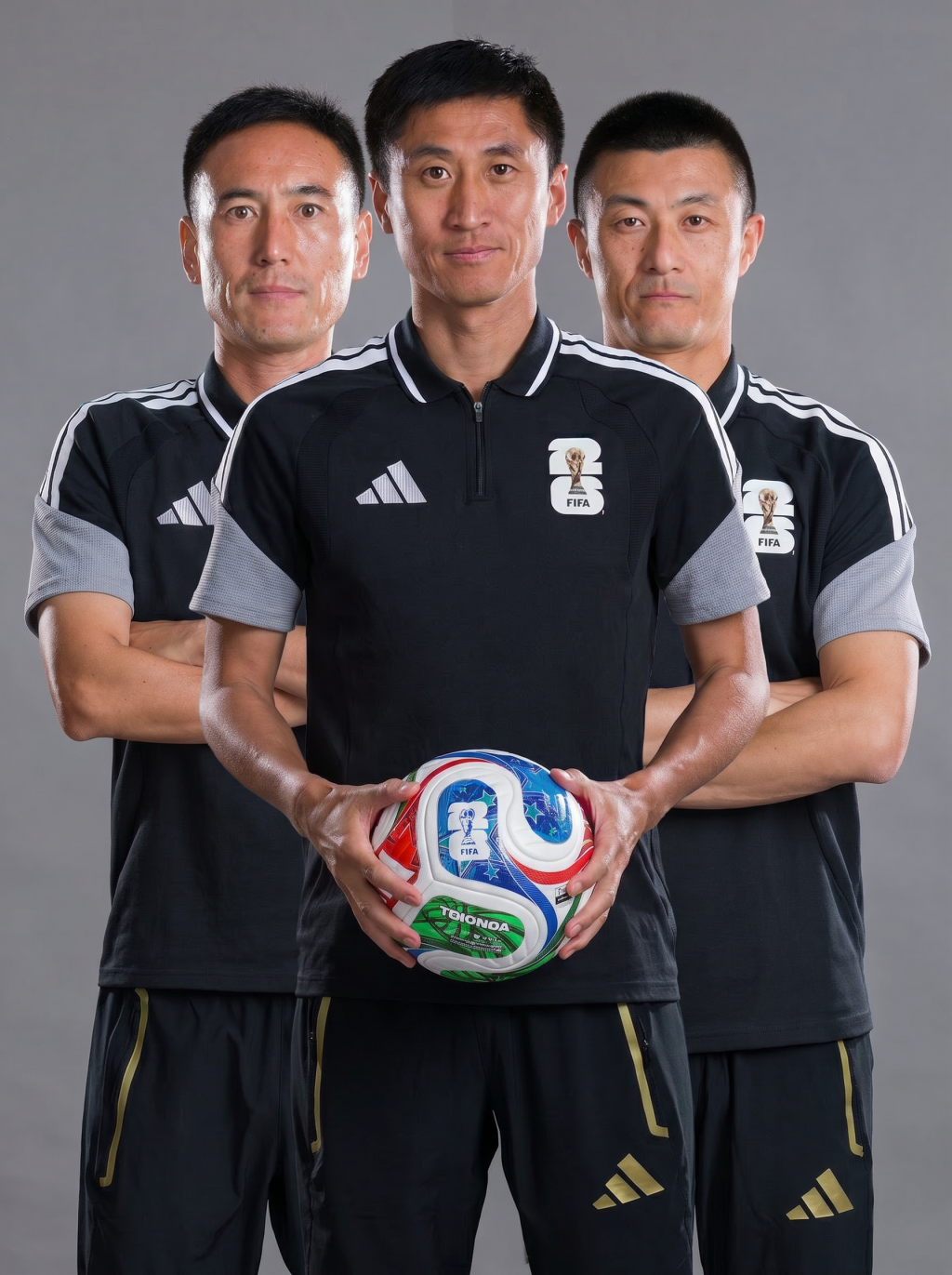 2026FIFA世界杯官方肖像：周飞、马宁、傅明