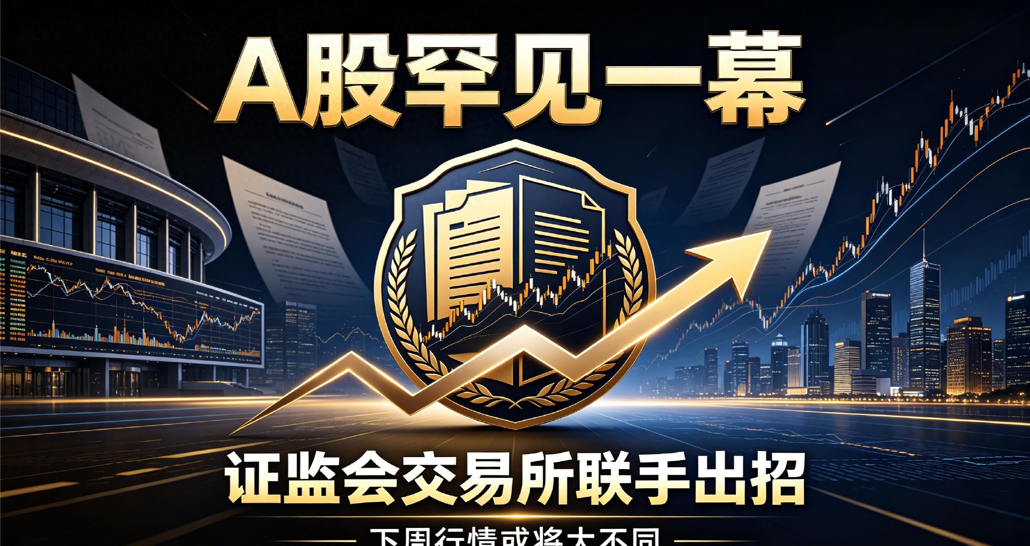 A股罕见一幕！证监会交易所联手出招，下周行情或将大不同