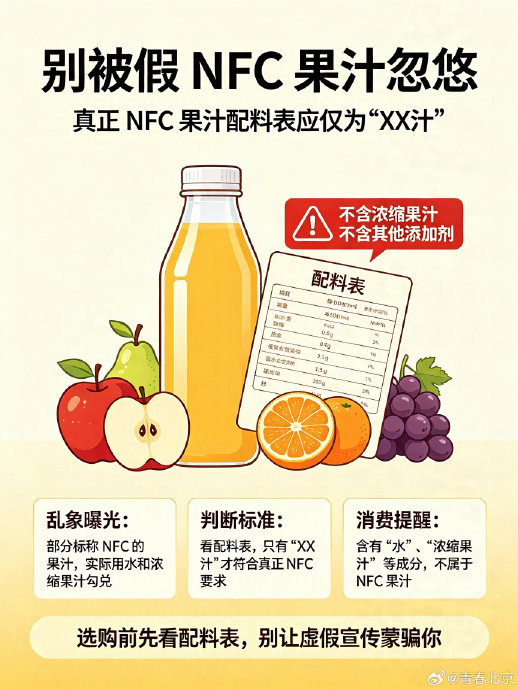 Nfc果汁惊天黑幕：无鲜果无榨汁，勾兑品当道新浪新闻 