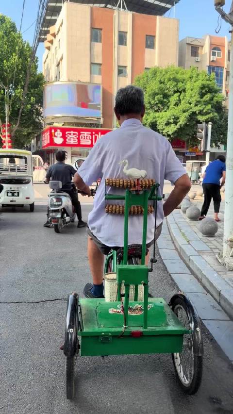 迈白鹤脚蹬三轮车配<em>全景</em><em>天窗</em>真皮座椅和28点按摩