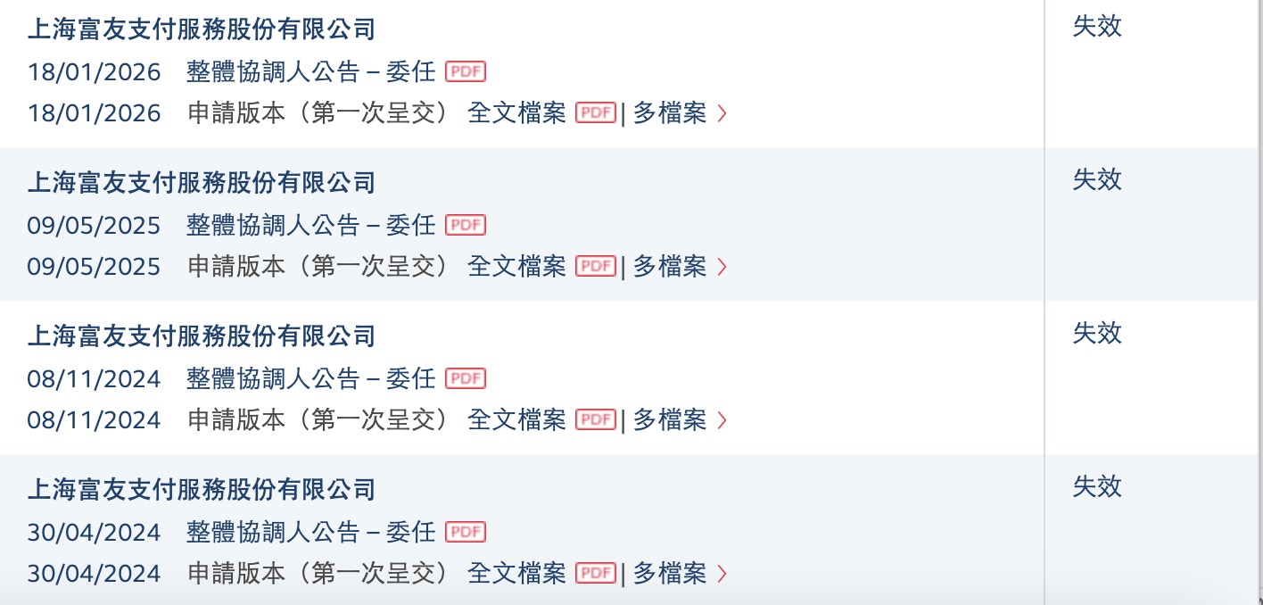 来源：港交所网站