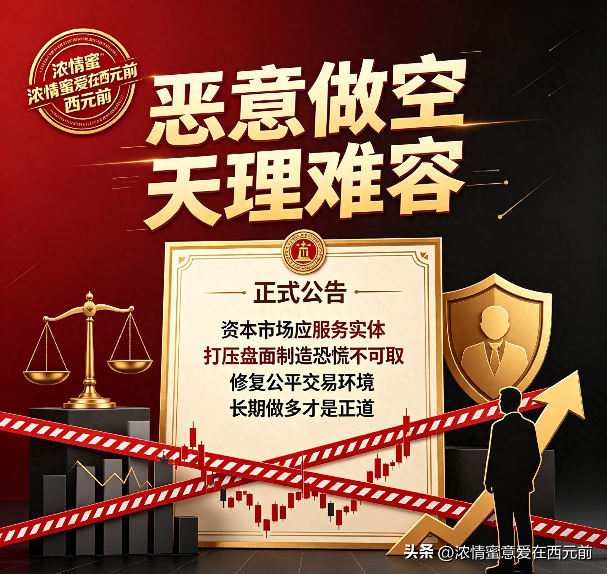 做空祖国股市还能暴利套利，实属天理难容！必须从严整治恶意做空