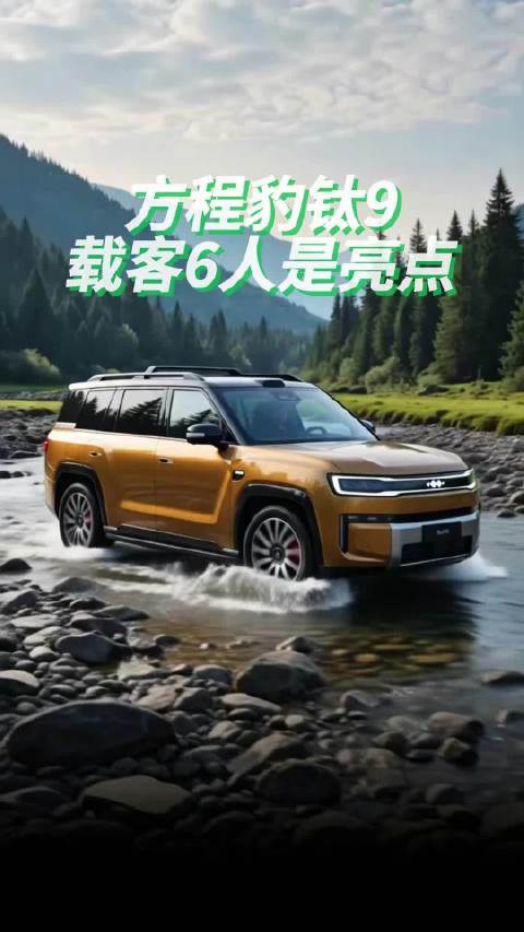 方程豹钛9可选装行李架和伸缩电动拖钩