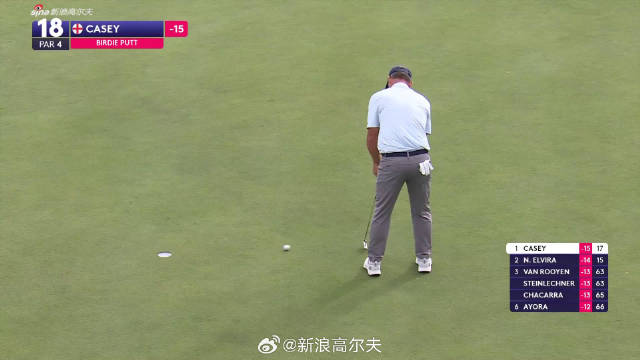 保罗-卡西第三轮结束洞抓鸟,总成绩-16杆单独领先