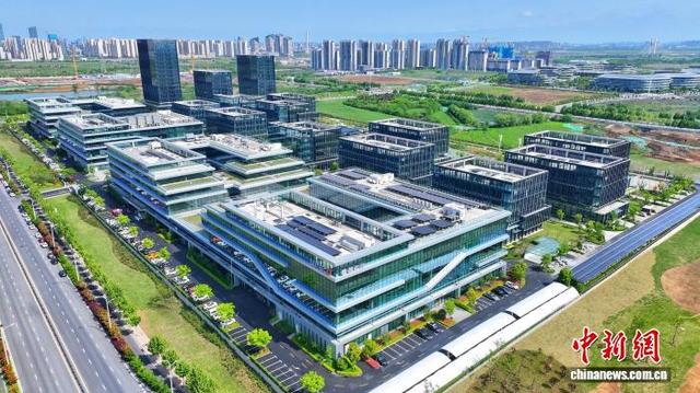 合肥零碳中心。(资料图，无人机照片)陈三虎 摄