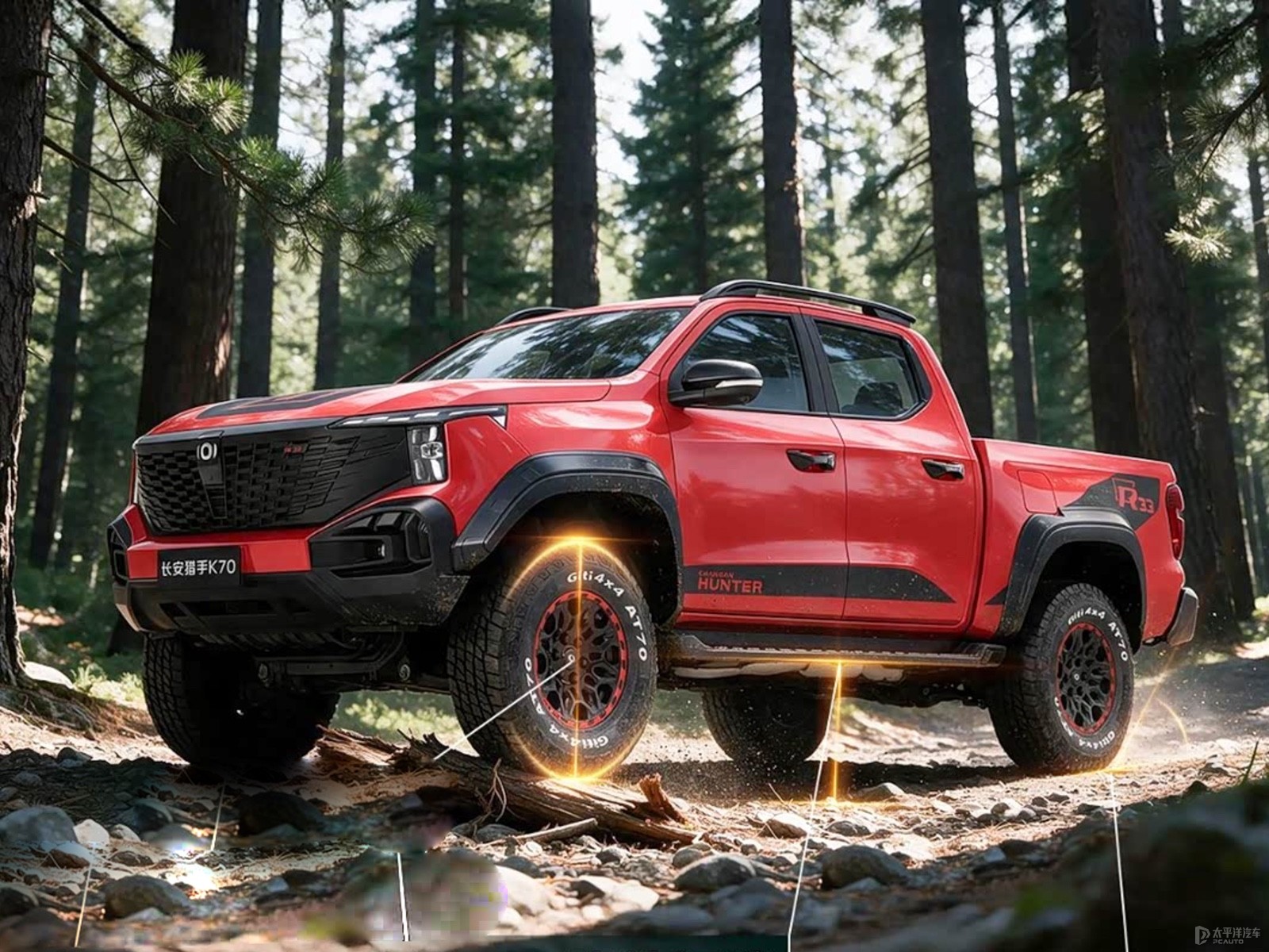 Changan Hunter K70, колёса 33 дюйма